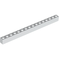 Lego kostka (kostička) 1x16, bílá (246501)
